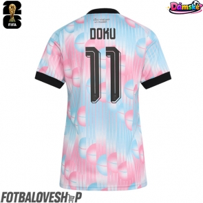 Belgie Jeremy Doku #11 Dámské Venkovní Dres MS 2026 Krátký Rukáv