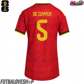 Belgie Maxim De Cuyper #5 Dámské Domácí Dres MS 2026 Krátký Rukáv