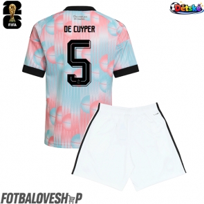 Belgie Maxim De Cuyper #5 Dětské Venkovní Dres MS 2026 Krátký Rukáv (+ trenýrky)