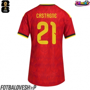 Belgie Timothy Castagne #21 Dámské Domácí Dres MS 2026 Krátký Rukáv