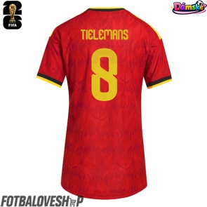Belgie Youri Tielemans #8 Dámské Domácí Dres MS 2026 Krátký Rukáv