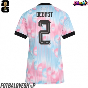 Belgie Zeno Debast #2 Dámské Venkovní Dres MS 2026 Krátký Rukáv
