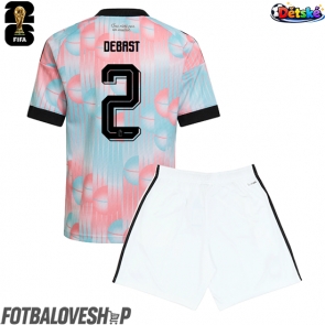 Belgie Zeno Debast #2 Dětské Venkovní Dres MS 2026 Krátký Rukáv (+ trenýrky)
