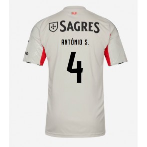 Benfica Antonio Silva #4 Venkovní Dres 2025-26 Krátký Rukáv