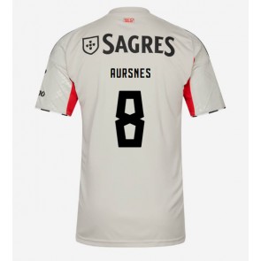 Benfica Fredrik Aursnes #8 Venkovní Dres 2025-26 Krátký Rukáv