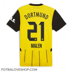 Borussia Dortmund Donyell Malen #21 Domácí Dres 2024-25 Krátký Rukáv