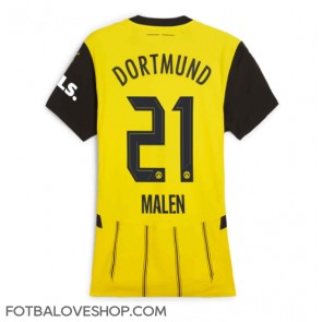Borussia Dortmund Donyell Malen #21 Dámské Domácí Dres 2024-25 Krátký Rukáv