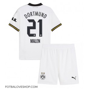 Borussia Dortmund Donyell Malen #21 Dětské Alternativní Dres 2024-25 Krátký Rukáv (+ trenýrky)