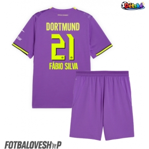Borussia Dortmund Fabio Silva #21 Dětské Alternativní Dres 2026-27 Krátký Rukáv (+ trenýrky)