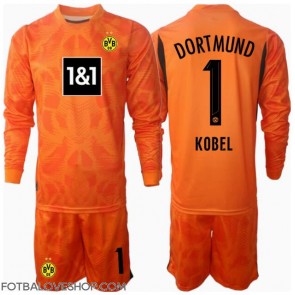 Borussia Dortmund Gregor Kobel #1 Brankářské Dětské Alternativní Dres 2024-25 Dlouhý Rukáv (+ trenýrky)