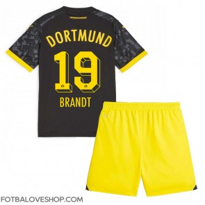 Borussia Dortmund Julian Brandt #19 Dětské Venkovní Dres 2023-24 Krátký Rukáv (+ trenýrky)