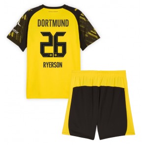 Borussia Dortmund Julian Ryerson #26 Dětské Domácí Dres 2025-26 Krátký Rukáv (+ trenýrky)