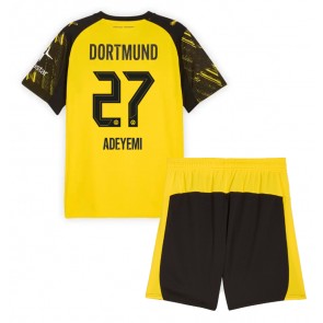Borussia Dortmund Karim Adeyemi #27 Dětské Domácí Dres 2025-26 Krátký Rukáv (+ trenýrky)
