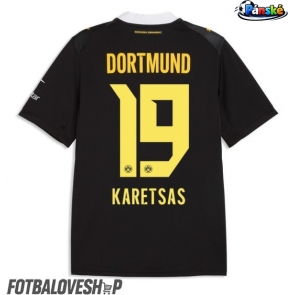 Borussia Dortmund Konstantinos Karetsas #19 Venkovní Dres 2026-27 Krátký Rukáv