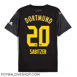 Borussia Dortmund Marcel Sabitzer #20 Venkovní Dres 2024-25 Krátký Rukáv