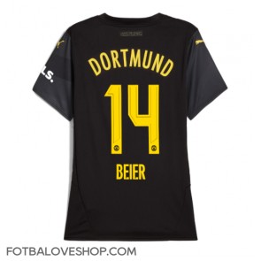 Borussia Dortmund Maximilian Beier #14 Dámské Venkovní Dres 2024-25 Krátký Rukáv