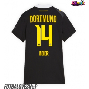 Borussia Dortmund Maximilian Beier #14 Dámské Venkovní Dres 2026-27 Krátký Rukáv