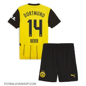 Borussia Dortmund Maximilian Beier #14 Dětské Domácí Dres 2024-25 Krátký Rukáv (+ trenýrky)