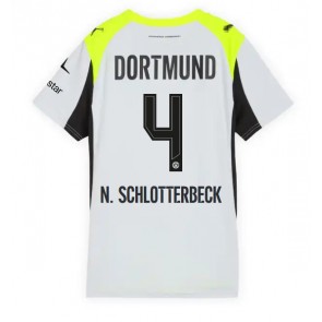 Borussia Dortmund Nico Schlotterbeck #4 Dámské Venkovní Dres 2025-26 Krátký Rukáv