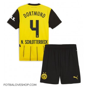 Borussia Dortmund Nico Schlotterbeck #4 Dětské Domácí Dres 2024-25 Krátký Rukáv (+ trenýrky)
