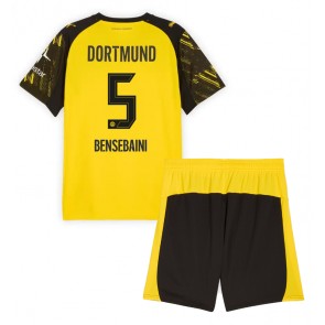 Borussia Dortmund Ramy Bensebaini #5 Dětské Domácí Dres 2025-26 Krátký Rukáv (+ trenýrky)