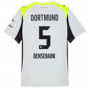 Borussia Dortmund Ramy Bensebaini #5 Venkovní Dres 2025-26 Krátký Rukáv