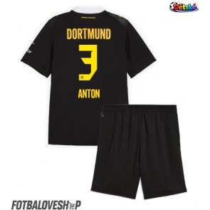 Borussia Dortmund Waldemar Anton #3 Dětské Venkovní Dres 2026-27 Krátký Rukáv (+ trenýrky)