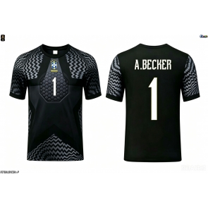 Brazílie Alisson Becker #1 Brankářské Domácí Dres MS 2026 Krátký Rukáv