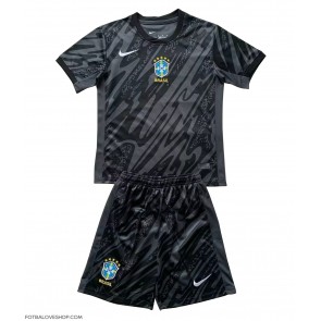 Brazílie Brankářské Dětské Venkovní Dres Copa America 2024 Krátký Rukáv (+ trenýrky)