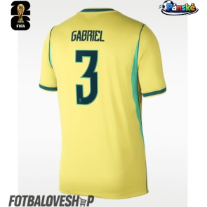 Brazílie Gabriel Magalhaes #3 Domácí Dres MS 2026 Krátký Rukáv