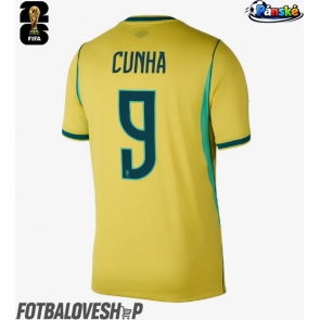 Brazílie Matheus Cunha #9 Domácí Dres MS 2026 Krátký Rukáv