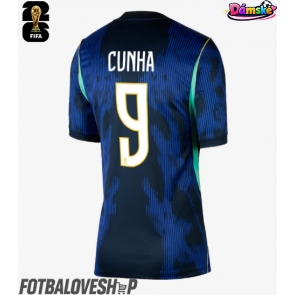 Brazílie Matheus Cunha #9 Dámské Venkovní Dres MS 2026 Krátký Rukáv