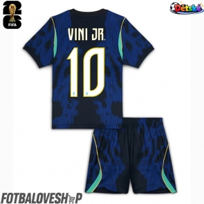 Brazílie Vinicius Junior #10 Dětské Venkovní Dres MS 2026 Krátký Rukáv (+ trenýrky)