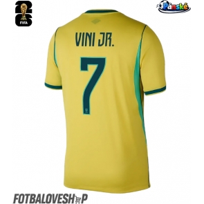 Brazílie Vinicius Junior #7 Domácí Dres MS 2026 Krátký Rukáv