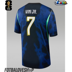 Brazílie Vinicius Junior #7 Venkovní Dres MS 2026 Krátký Rukáv