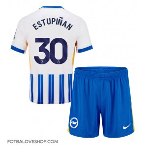 Brighton Pervis Estupinan #30 Dětské Domácí Dres 2024-25 Krátký Rukáv (+ trenýrky)