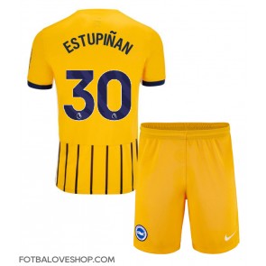 Brighton Pervis Estupinan #30 Dětské Venkovní Dres 2024-25 Krátký Rukáv (+ trenýrky)
