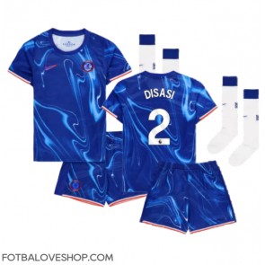Chelsea Axel Disasi #2 Dětské Domácí Dres 2024-25 Krátký Rukáv (+ trenýrky)