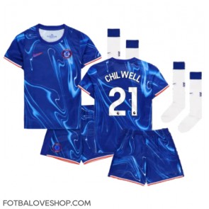 Chelsea Ben Chilwell #21 Dětské Domácí Dres 2024-25 Krátký Rukáv (+ trenýrky)
