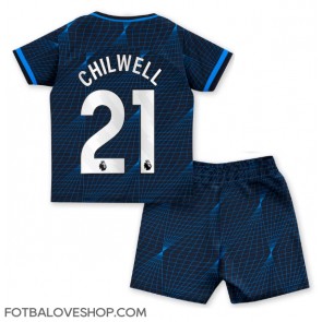 Chelsea Ben Chilwell #21 Dětské Venkovní Dres 2023-24 Krátký Rukáv (+ trenýrky)
