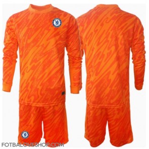 Chelsea Brankářské Dětské Domácí Dres 2024-25 Dlouhý Rukáv (+ trenýrky)