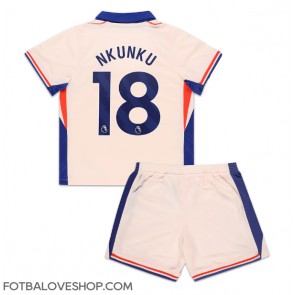 Chelsea Christopher Nkunku #18 Dětské Venkovní Dres 2024-25 Krátký Rukáv (+ trenýrky)