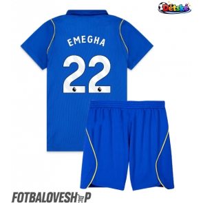 Chelsea Emmanuel Emegha #22 Dětské Domácí Dres 2026-27 Krátký Rukáv (+ trenýrky)