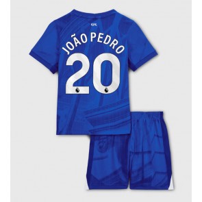 Chelsea Joao Pedro #20 Dětské Domácí Dres 2025-26 Krátký Rukáv (+ trenýrky)
