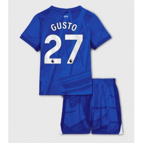Chelsea Malo Gusto #27 Dětské Domácí Dres 2025-26 Krátký Rukáv (+ trenýrky)