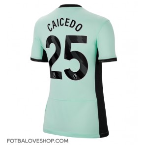 Chelsea Moises Caicedo #25 Dámské Alternativní Dres 2023-24 Krátký Rukáv