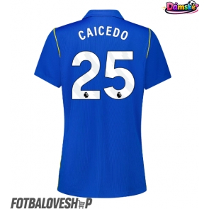 Chelsea Moises Caicedo #25 Dámské Domácí Dres 2026-27 Krátký Rukáv