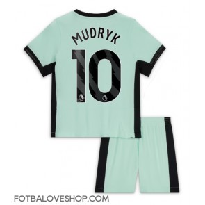 Chelsea Mykhailo Mudryk #10 Dětské Alternativní Dres 2023-24 Krátký Rukáv (+ trenýrky)