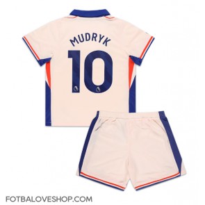 Chelsea Mykhailo Mudryk #10 Dětské Venkovní Dres 2024-25 Krátký Rukáv (+ trenýrky)