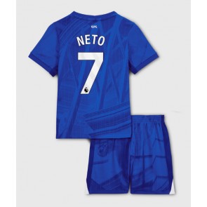 Chelsea Pedro Neto #7 Dětské Domácí Dres 2025-26 Krátký Rukáv (+ trenýrky)